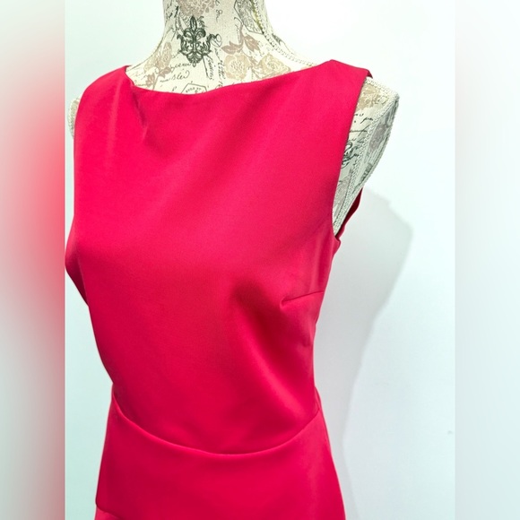 ALEXIA ADMOR Hot pink sleeveless fit and flare mini dress size M - Picture 2 of 14